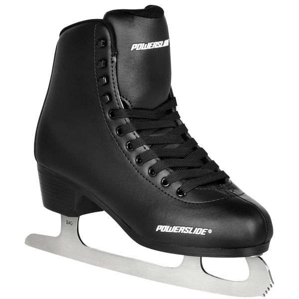 black and white ice skates