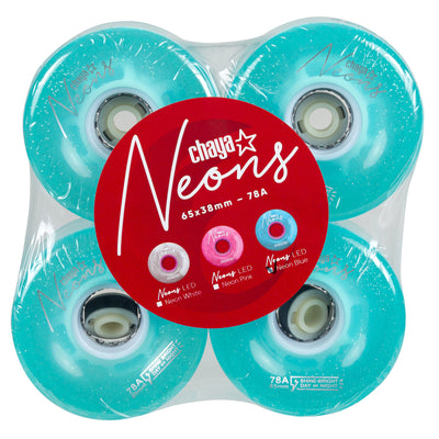Neons LED Blue - Chaya - Nite Roller Skate Wheels - Product Image 5