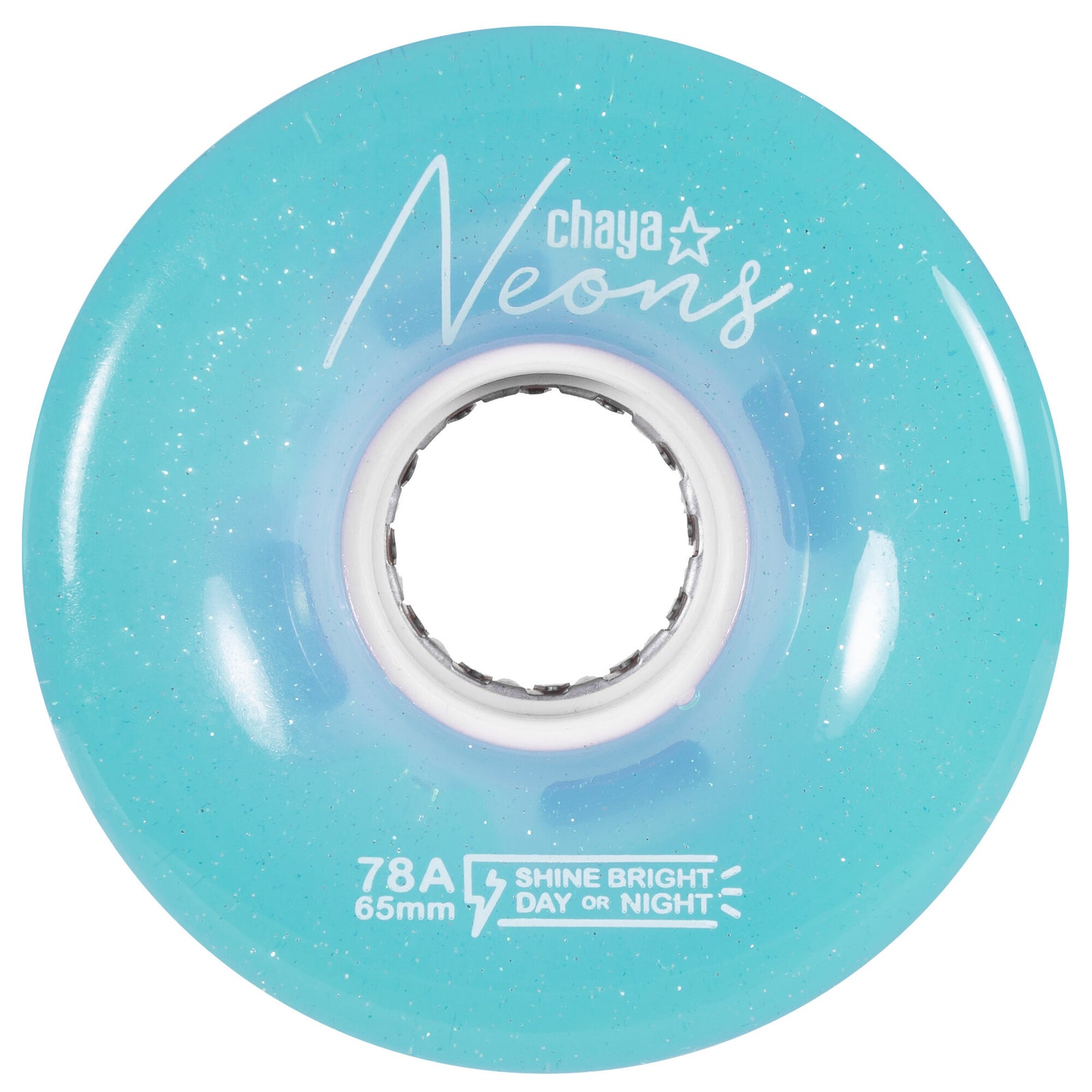 Neons LED Blue - Chaya - Nite Roller Skate Wheels - Product Image 1