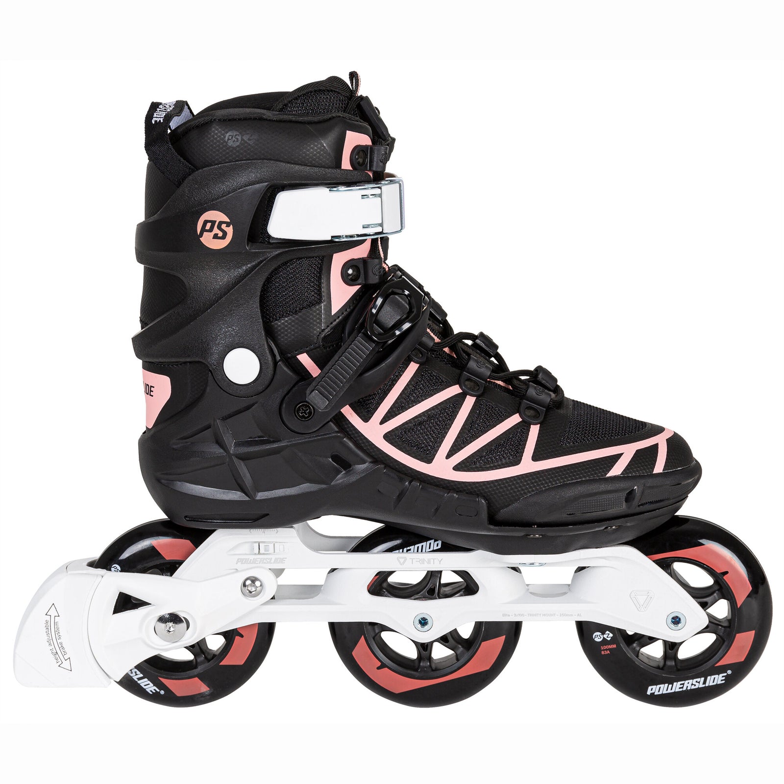 Phuzion Argon Coral 100 - Powerslide - Fitness Inline Skates - Product Image 1