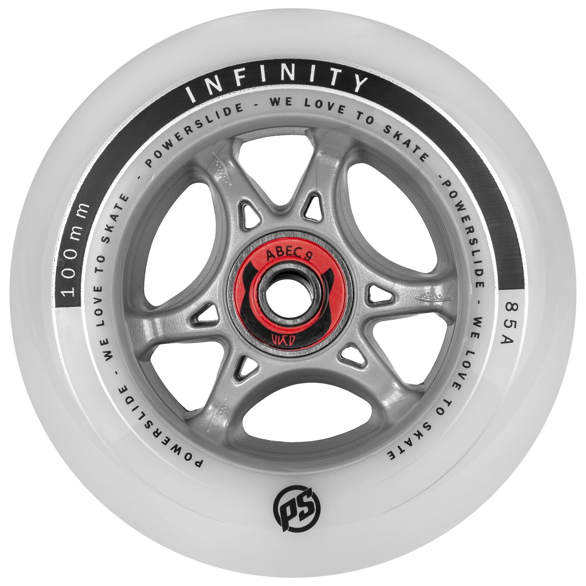 Infinity 100 RTR ABEC9/Spacer, 4 -pack - Powerslide - Fitness