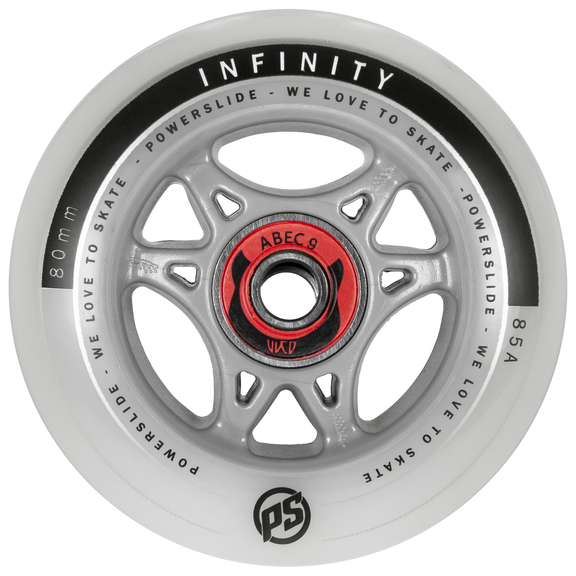 Infinity 80 RTR ABEC9/Spacer, 4-pack - Powerslide - Fitness Inline