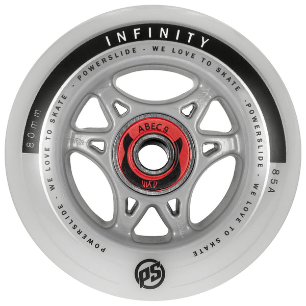 Infinity 80 RTR ABEC9/Spacer, 4-pack - Powerslide - Fitness Inline Skate Wheels - Product Image 1