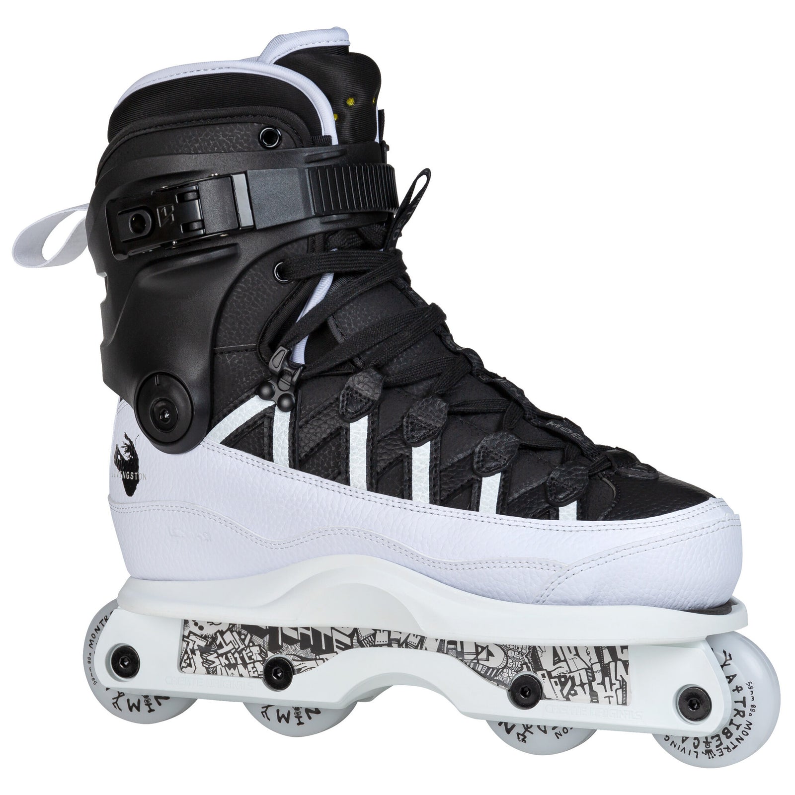 AG 15 Montre Livingston Pro Skate white / black - IQON - Aggressive Inline Skates - Product Image 2