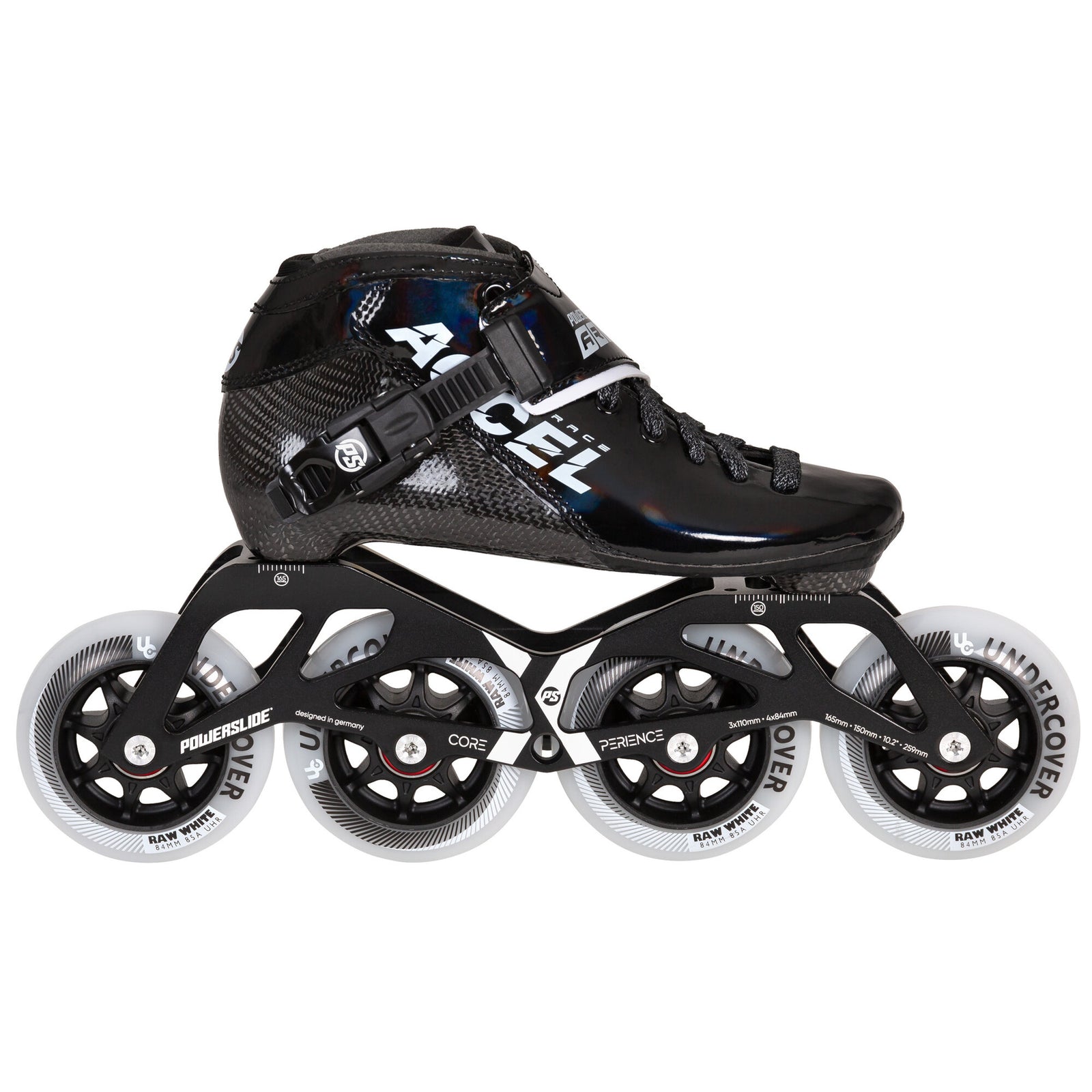 Accel Race Black Kids - Powerslide - Racing Inline Skates - Product Image 1