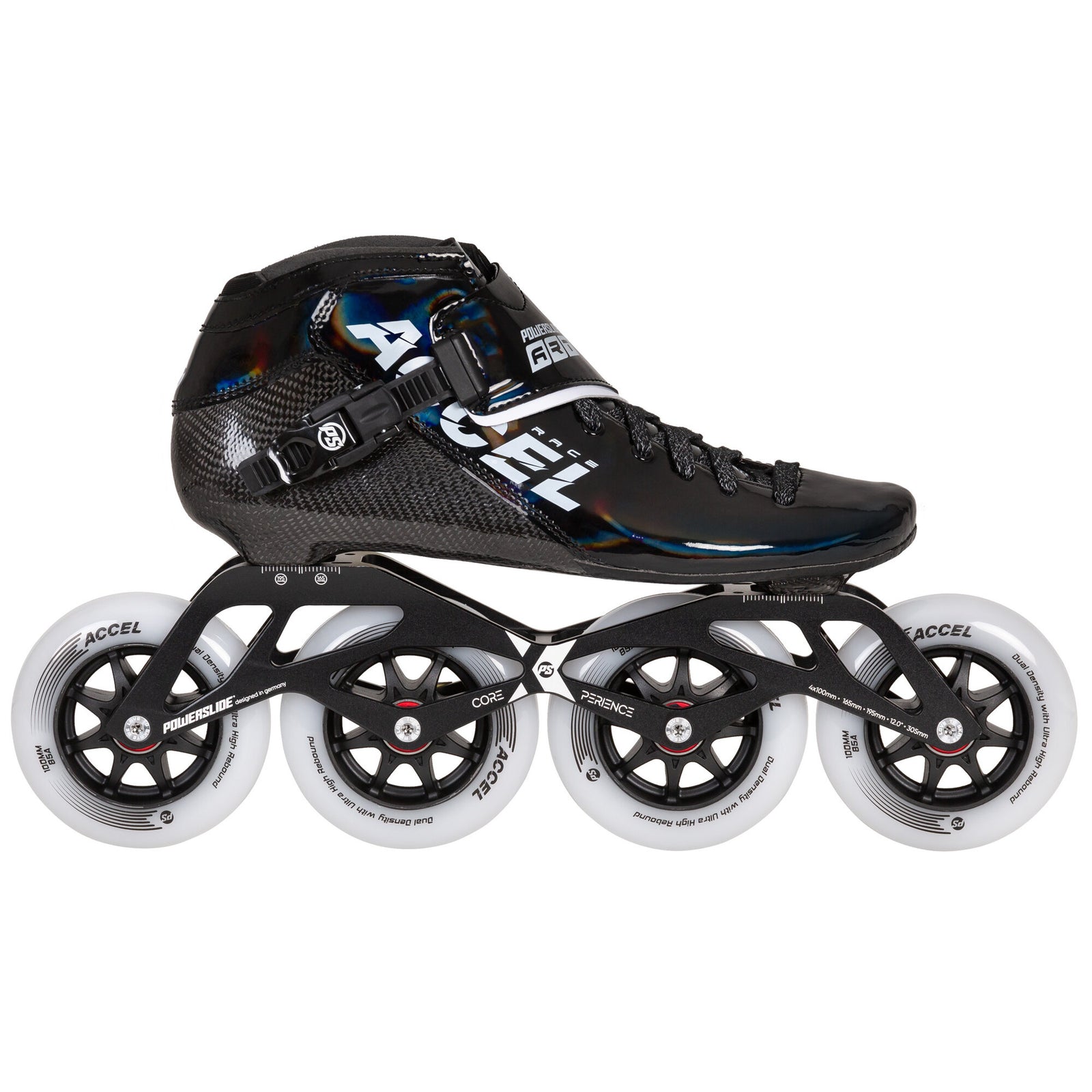 ACCEL Race Black 100 - Powerslide - Racing Inline Skates - Product Image 1