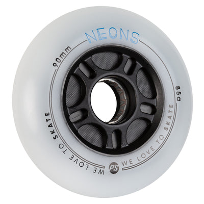 Neons 90/85A Blue 4-pack - Powerslide - Nite Inline Skate Wheels - Product Image 3