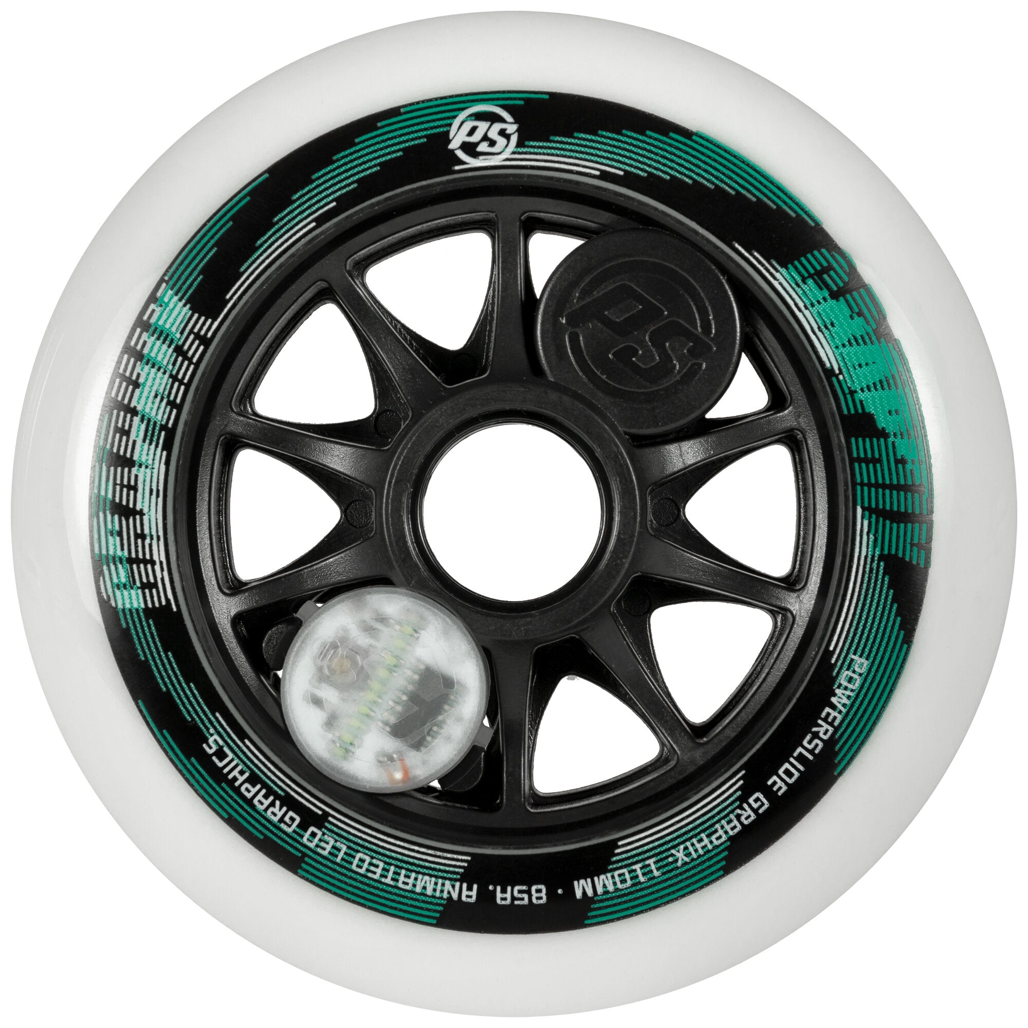 Graphix 110 /85A White, pc. - Powerslide - Nite Inline Skate Wheels
