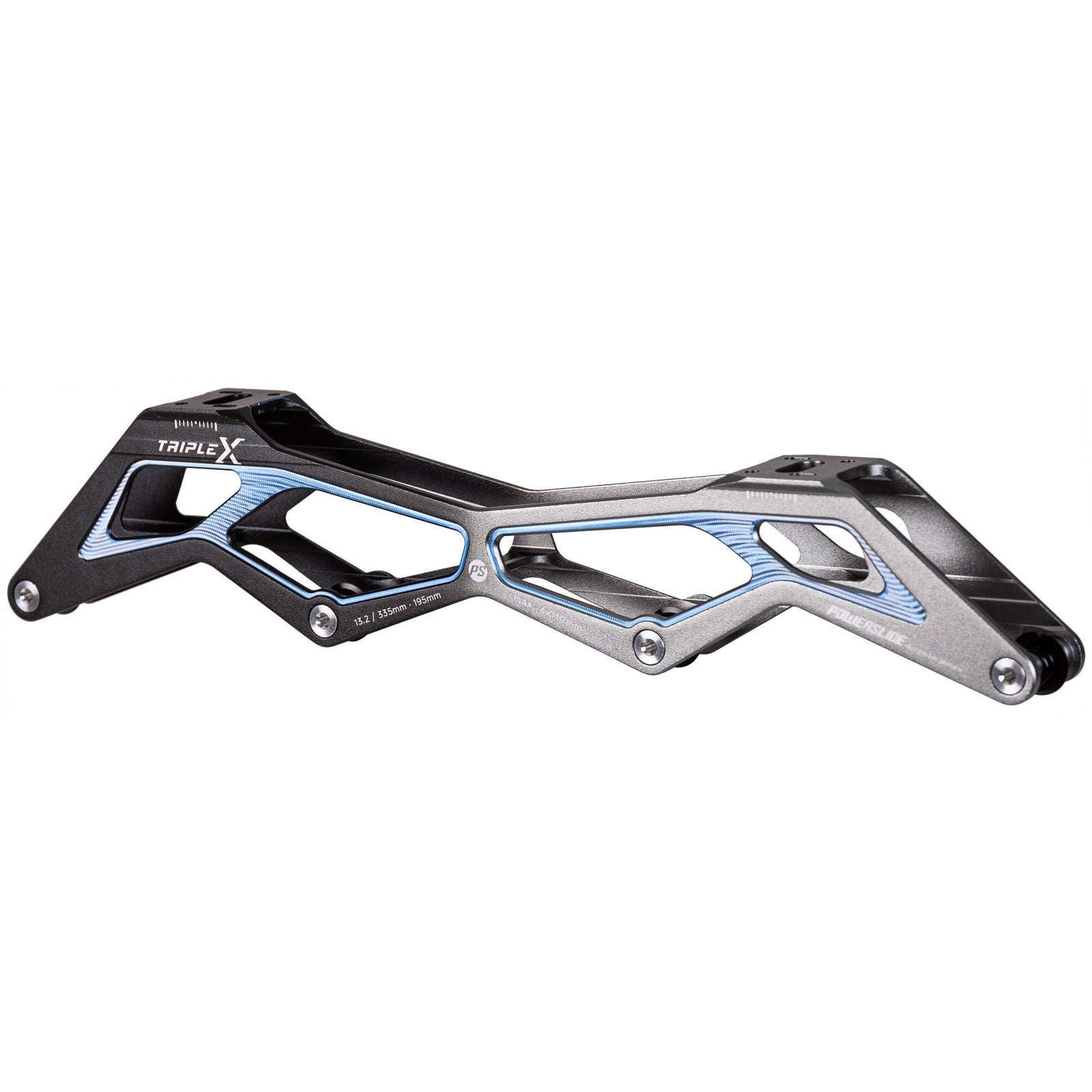 Triple X 13.2/4x110 Black/Grey 195 - Powerslide - Racing Inline Frames - Product Image 2