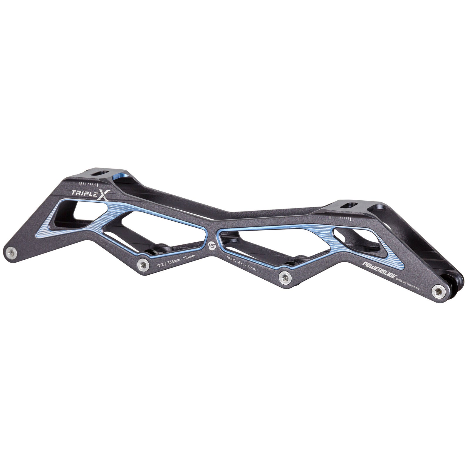 Triple X 13.2/4x110 Ti/Blue 195 - Powerslide - Racing Inline Frames - Product Image 2