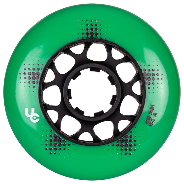 Team PRO 80mm/84A Green, 4-Pack - Undercover - Urban Inline Skate Wheels - Product Image 1