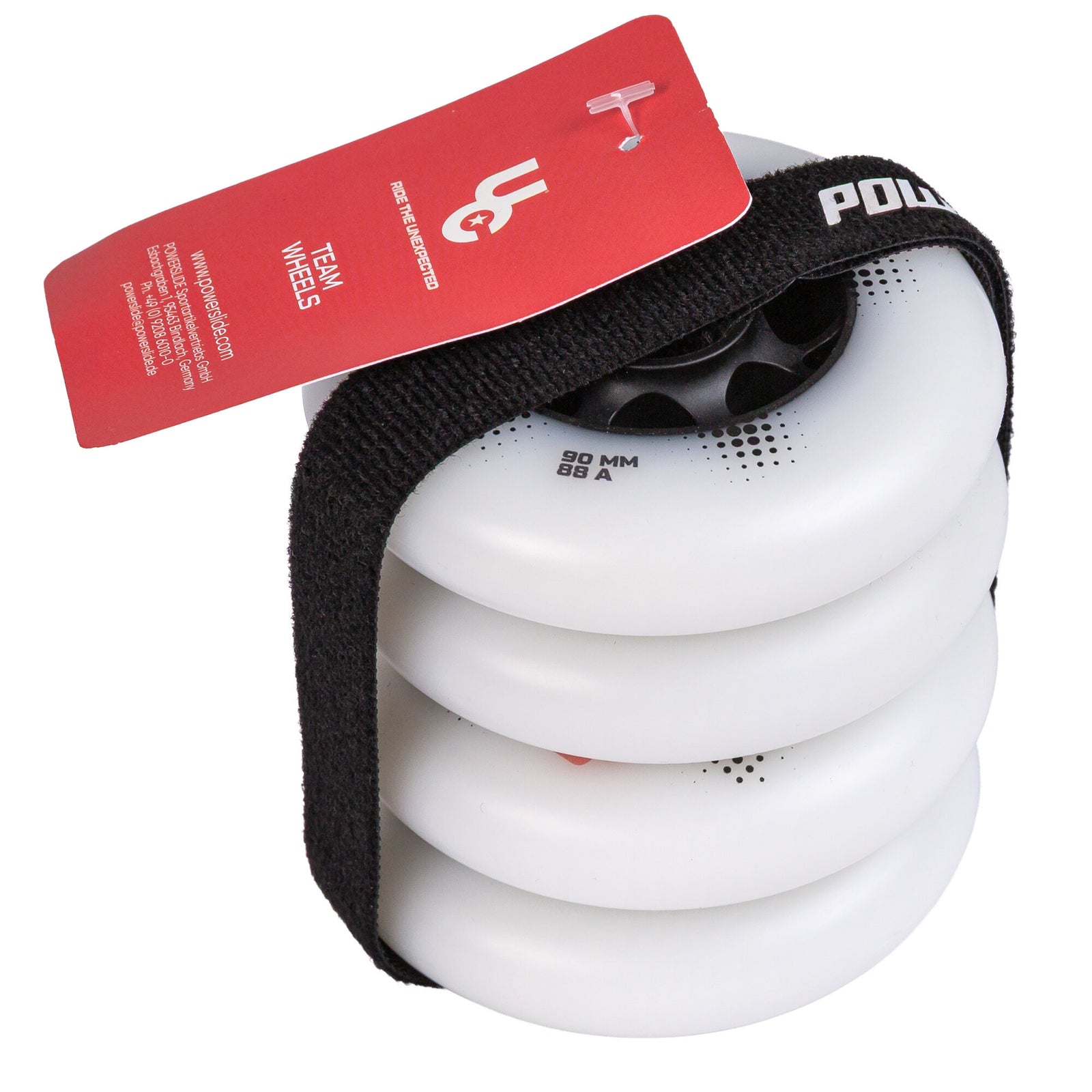 Team PRO 90/88A White, 4-pack - Undercover - Urban Inline Skate Wheels - Product Image 3