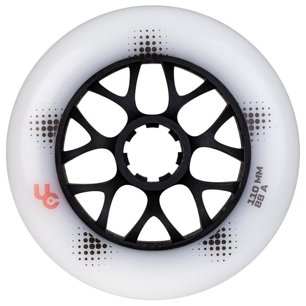A Team Rims Team PRO 110/88A White, 3-pack - Undercover - Urban Inline Skate Wheels