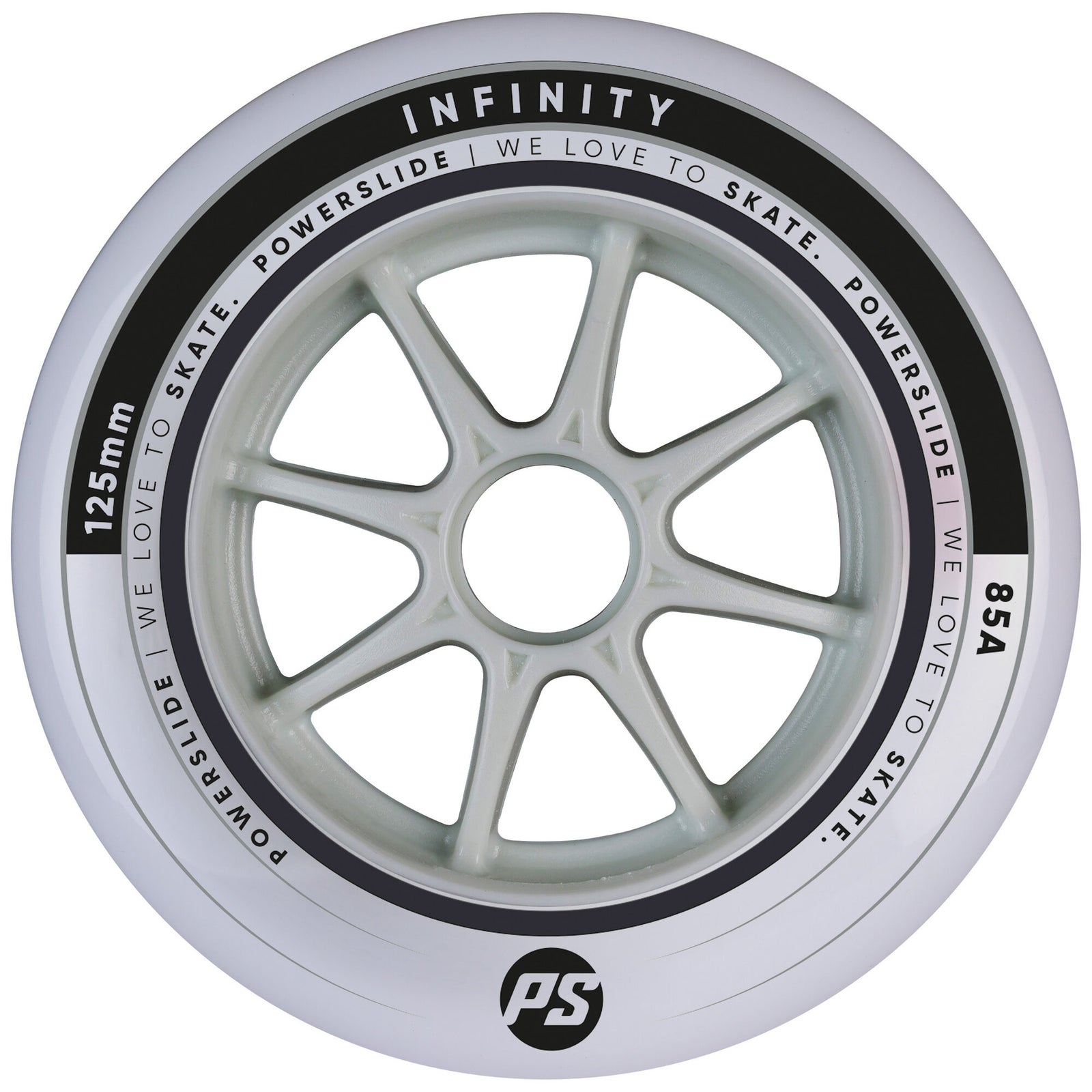 Infinity 125/85A, 6 pcs. - Powerslide - Fitness Inline Skate Wheels - Product Image 1