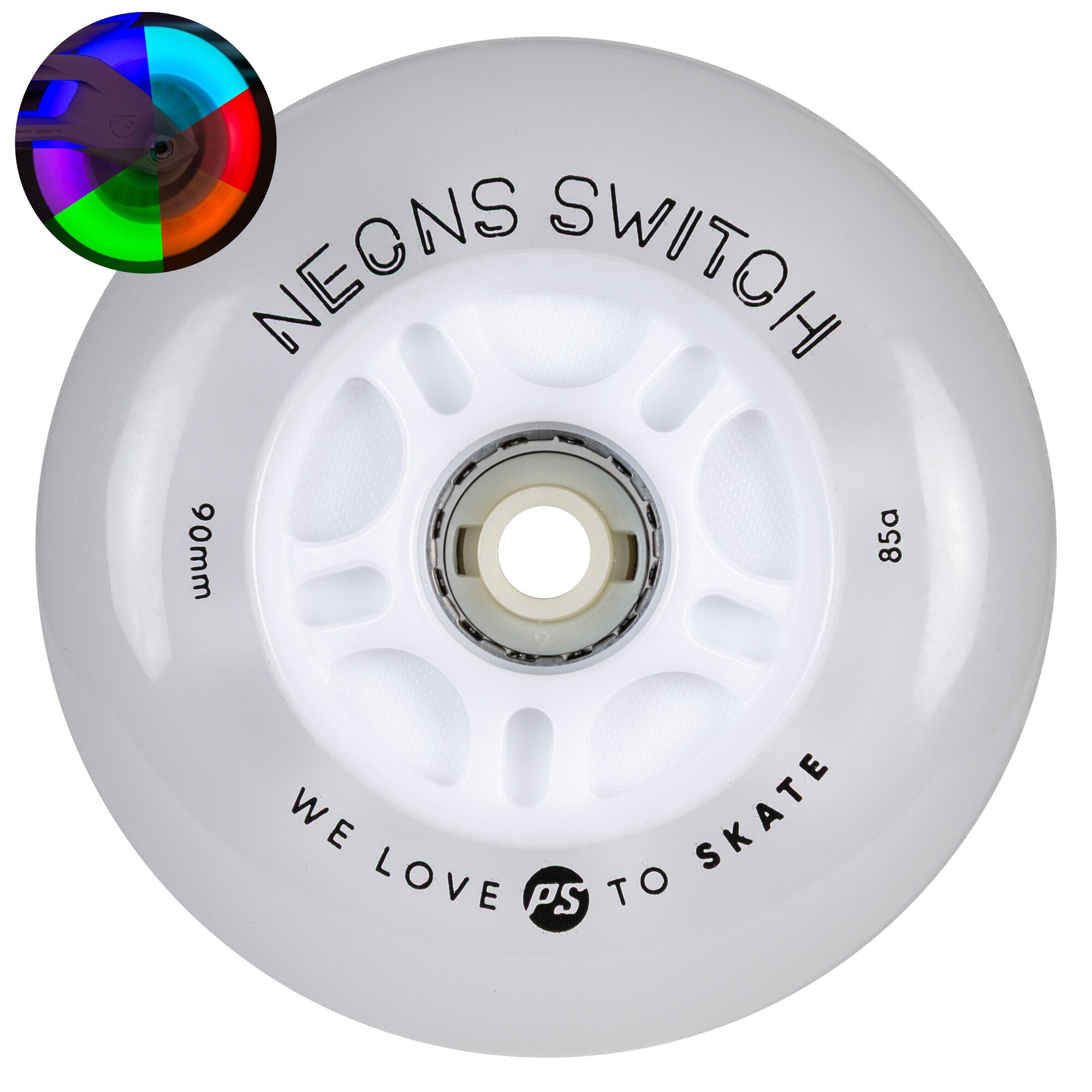 Neons Switch LED 90/85A 4-pack - Powerslide - Nite Inline Skate Wheels