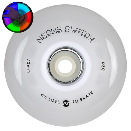 Neons Switch LED 70/82A 4-pack - Powerslide - Nite Inline Skate Wheels - Product Image 1