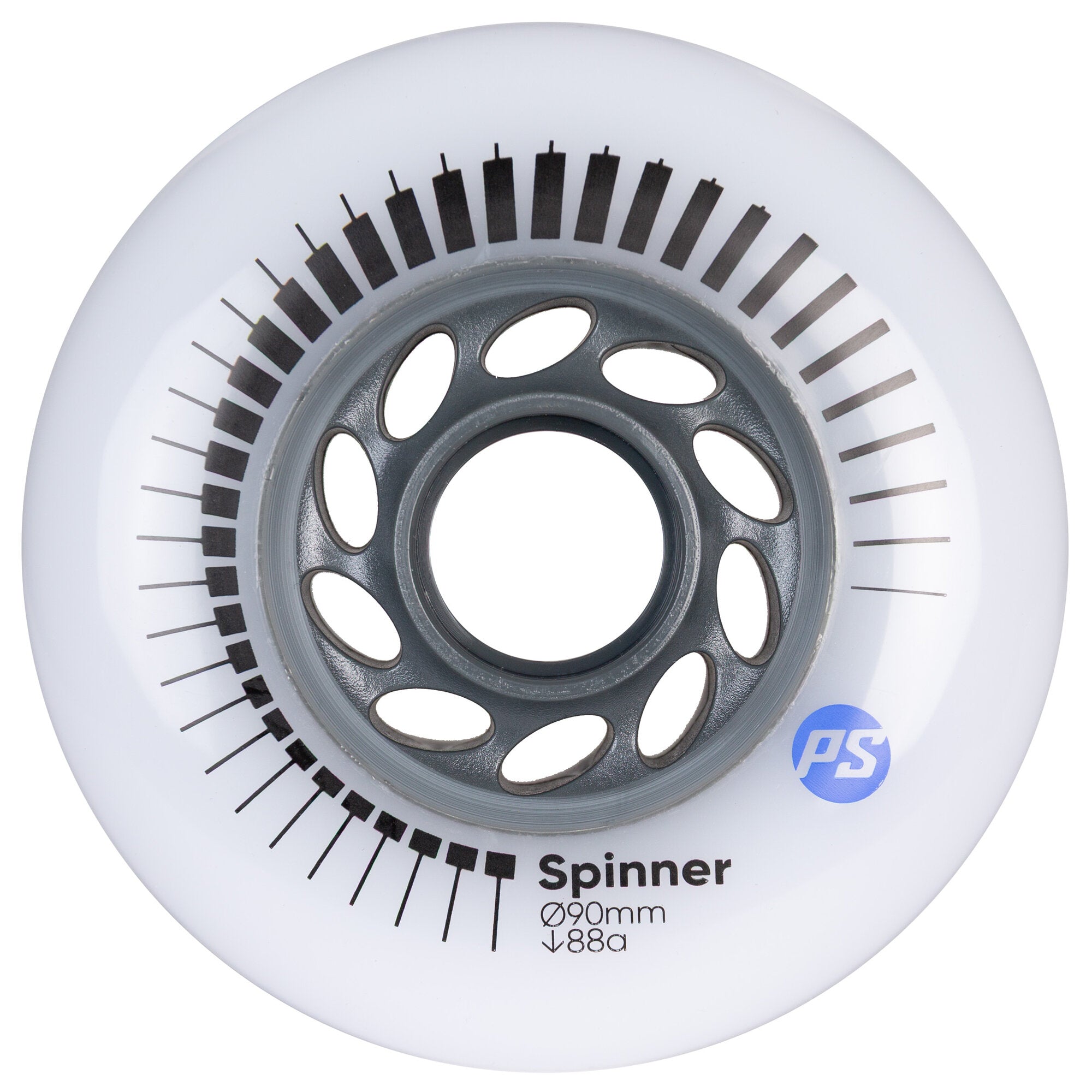 SPIN EIGHT スピンエイト Spinner 90/88A White, 4 pack - Powerslide - Urban Inline Skate Wheels