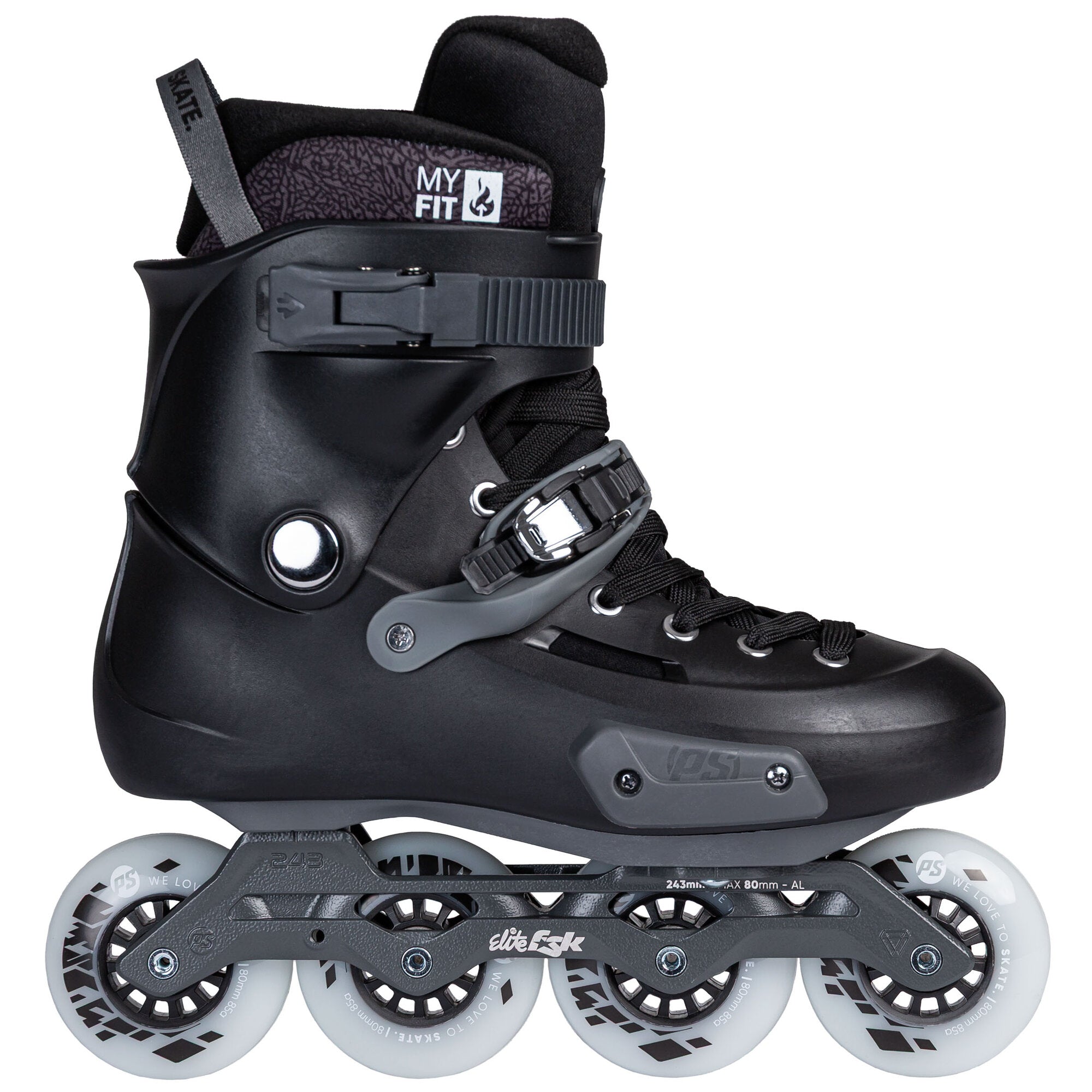 Zoom Pro 80 Black - Powerslide - Urban Inline Skates