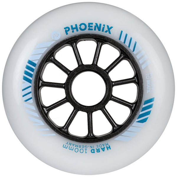 PHOENIX 100mm DD Hard - Powerslide - Racing Inline Skate Wheels - Product Image 1