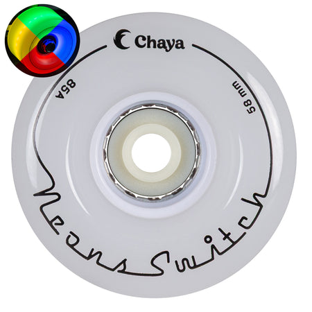 Neons Switch 58mm White - Chaya - Nite Roller Skate Wheels - Product Image 1