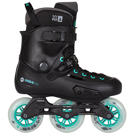 Zoom Pro 100 Black Mint - Powerslide - Urban Inline Skates - Product Image 1