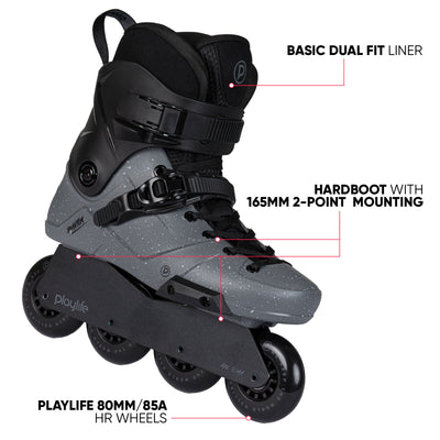 Phantom 80 Black - Playlife - Urban Inline Skates - Product Image 2