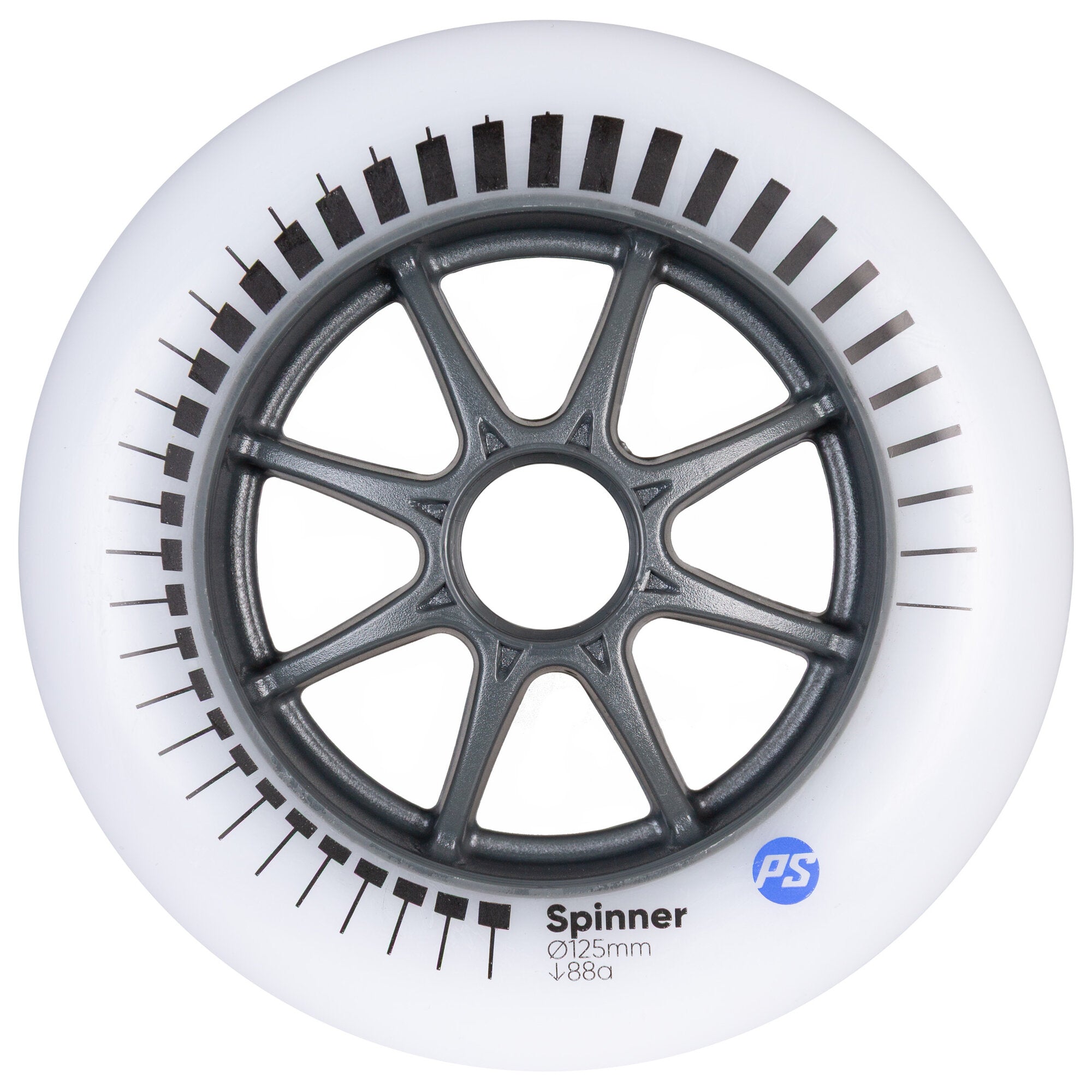 Spinner 125/88A White, 3-pack - Powerslide - Urban Inline Skate Wheels