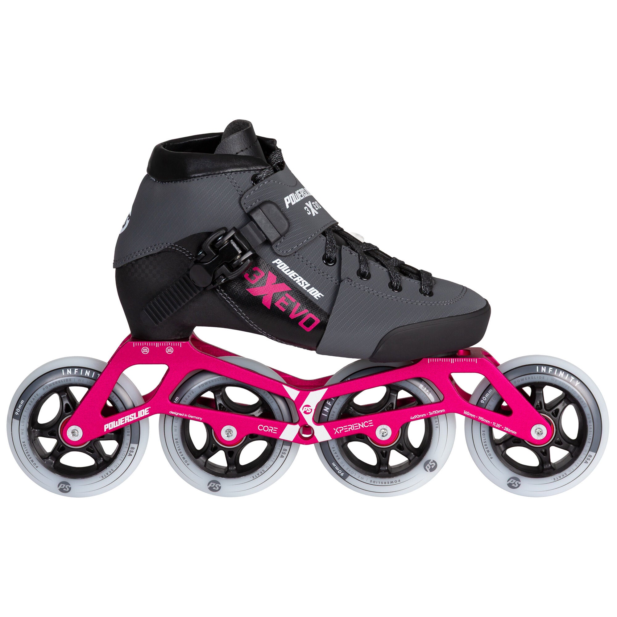 Triple X Evo Hot Pink adj. - Powerslide - Racing Inline Skates