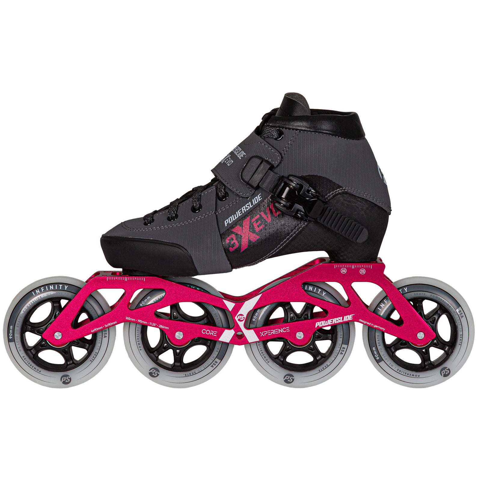 Triple X Evo Hot Pink adj. - Powerslide - Racing Inline Skates - Product Image 1