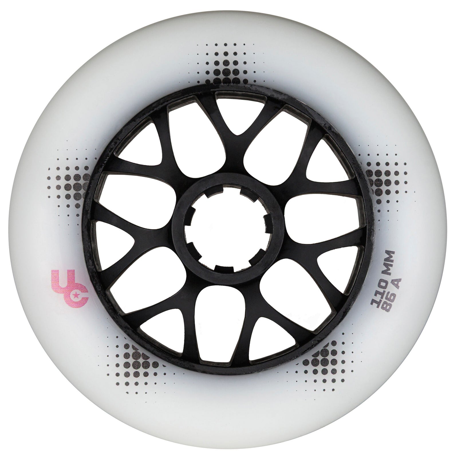 Team PRO 110mm/86a White, 3-Pack - Undercover - Urban Inline Skate Wheels - Product Image 1
