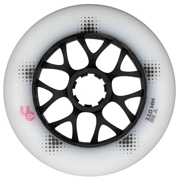 Team PRO 110mm/86a White, 3-Pack - Undercover - Urban Inline Skate Wheels - Product Image 1