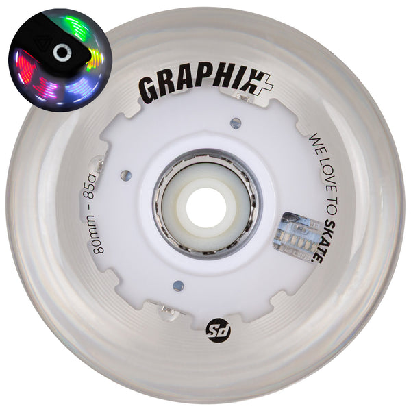 Color Plus Graphix Plus Graphix Plus 80mm, 1 pc. - Powerslide - Nite Inline Skate Wheels