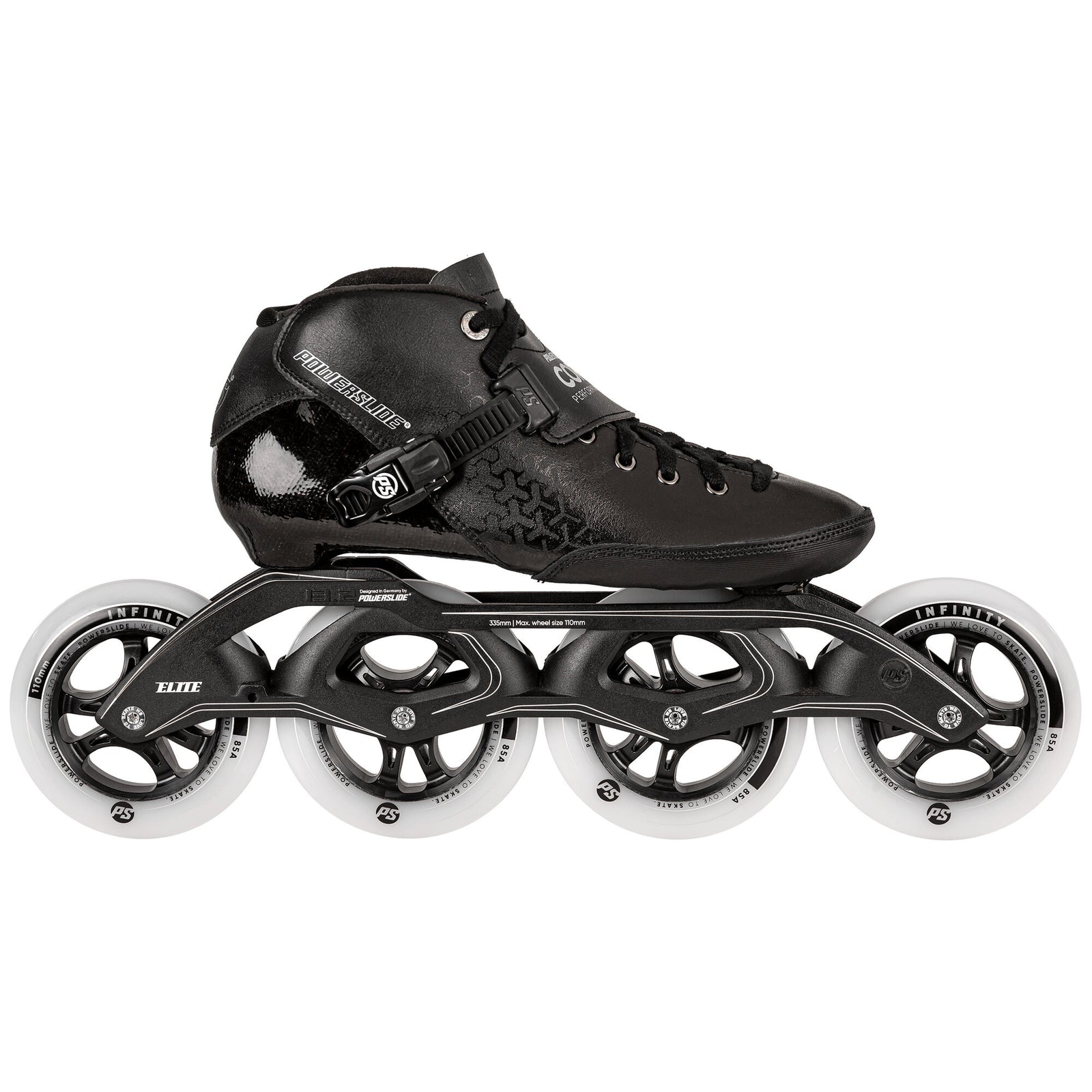Core Performance Black 4X110 - Powerslide - Racing Inline Skates - Product Image 1