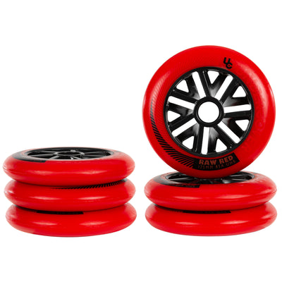 Raw 125/85A Red, 6.pcs. - Undercover - Urban Inline Skate Wheels - Product Image 4