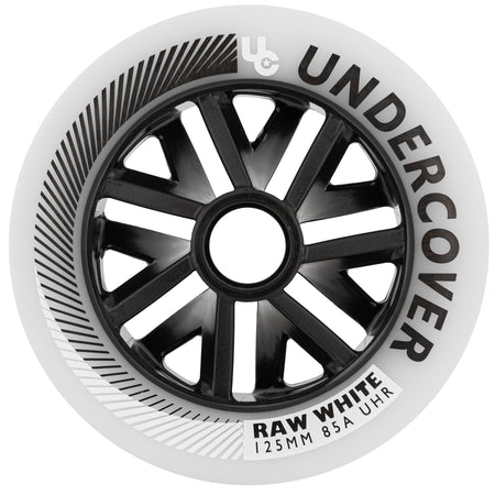 Raw 125/85A White, 6.pcs. - Undercover - Urban Inline Skate Wheels - Product Image 1