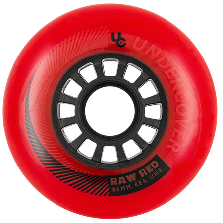 Raw 84/85A Red, 4-pack - Undercover - Urban Inline Skate Wheels - Product Image 1