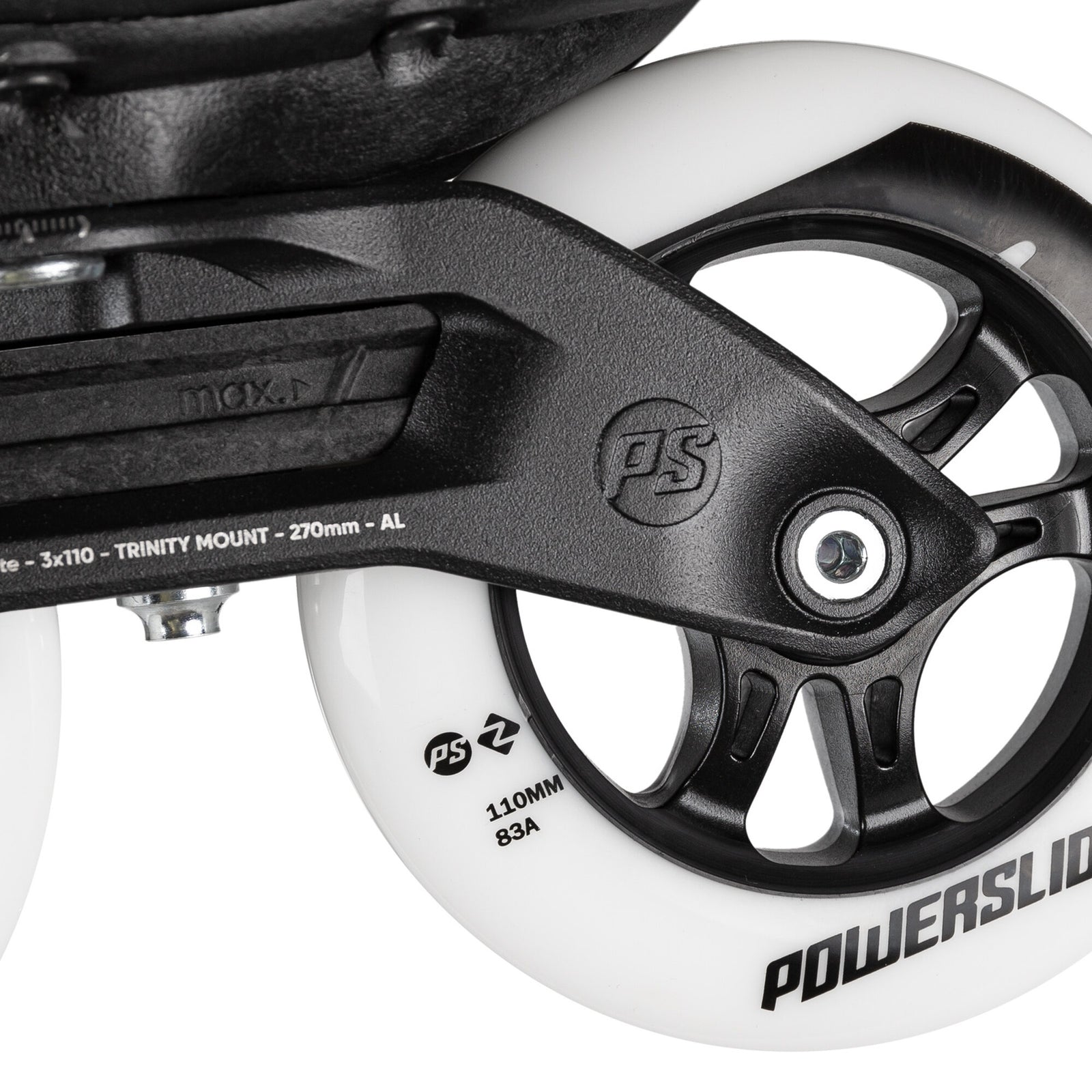 Phuzion Argon Syncro Black 110 - Powerslide - Fitness Inline Skates - Product Image 8