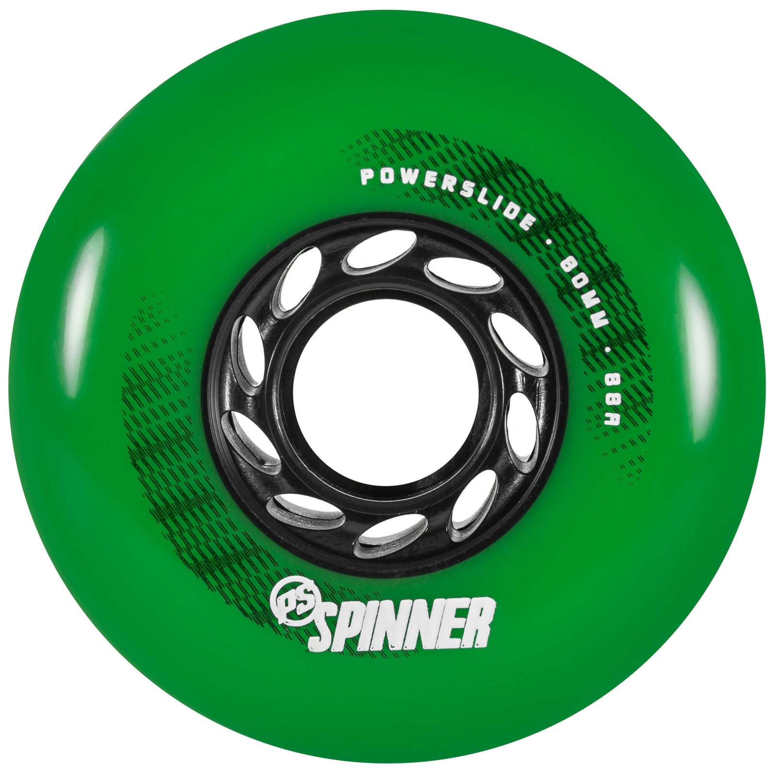 Spinner 80/88A Green, 4-pack - Powerslide - Urban Inline Skate Wheels - Product Image 1