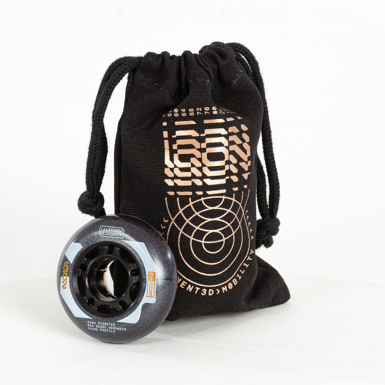 Access 64 Dark Grey 4-pack - IQON - Aggressive Inline Skate Wheels - Product Image 5