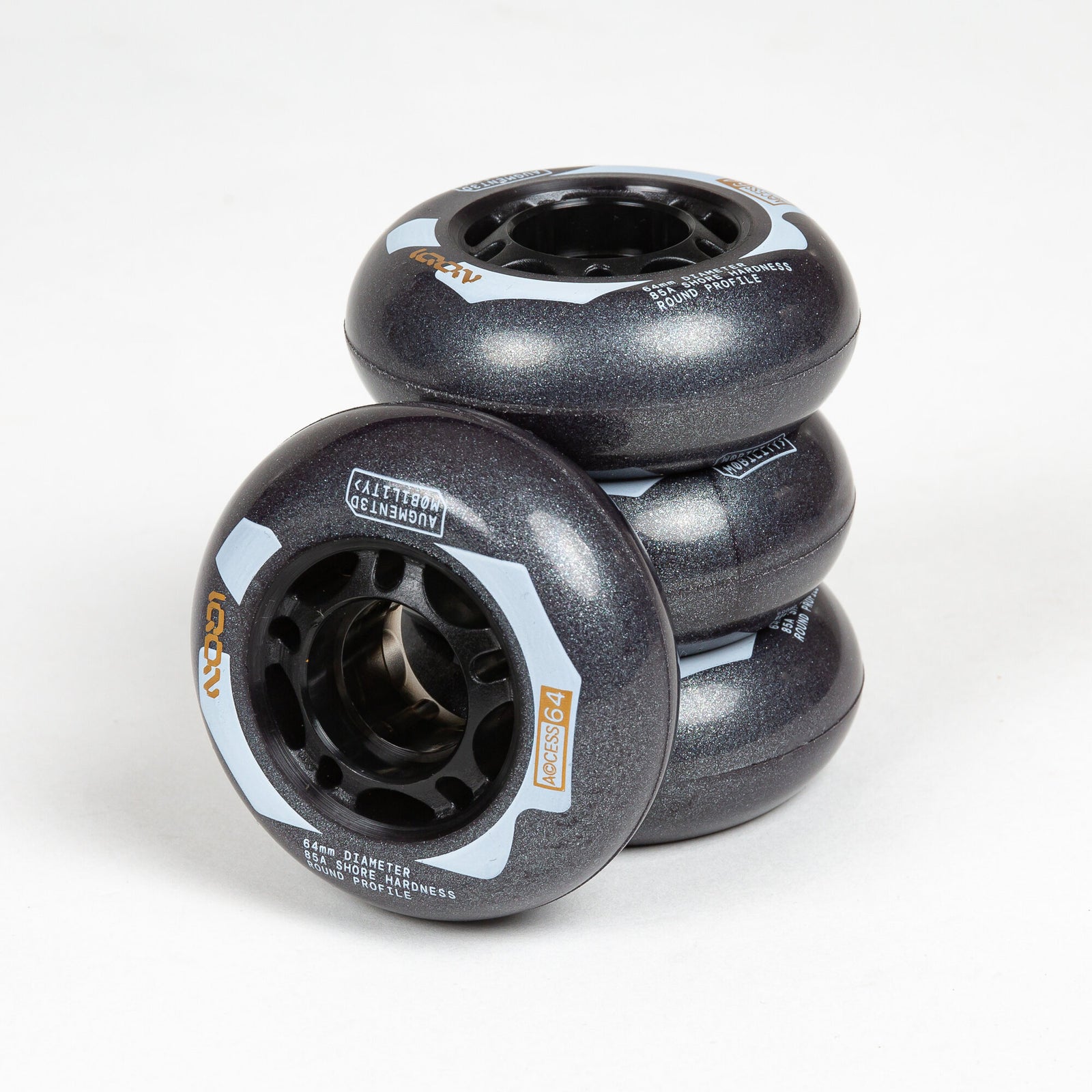 Access 64 Dark Grey 4-pack - IQON - Aggressive Inline Skate Wheels - Product Image 6