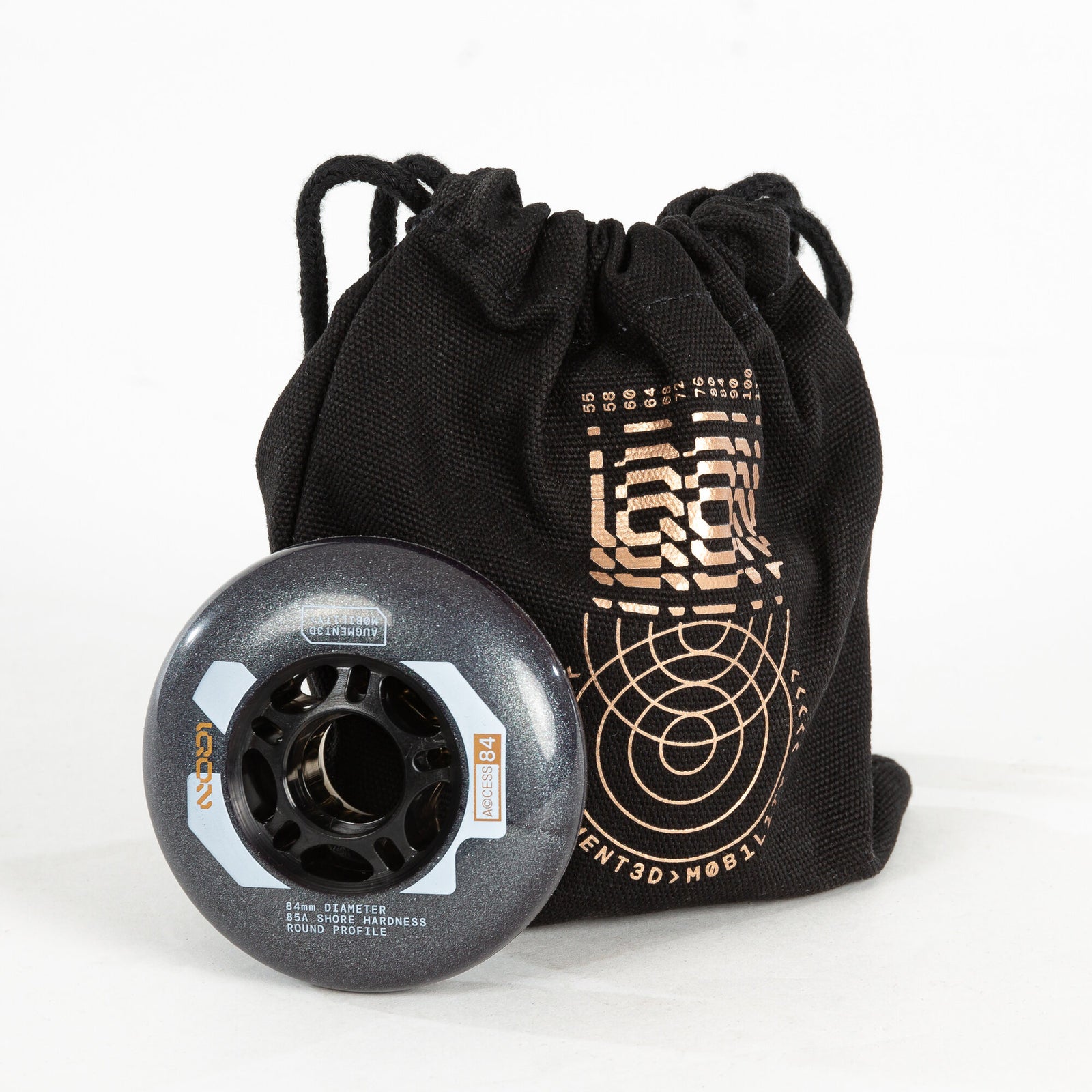 Access 84 Dark Grey 4-pack - IQON - Aggressive Inline Skate Wheels - Product Image 5