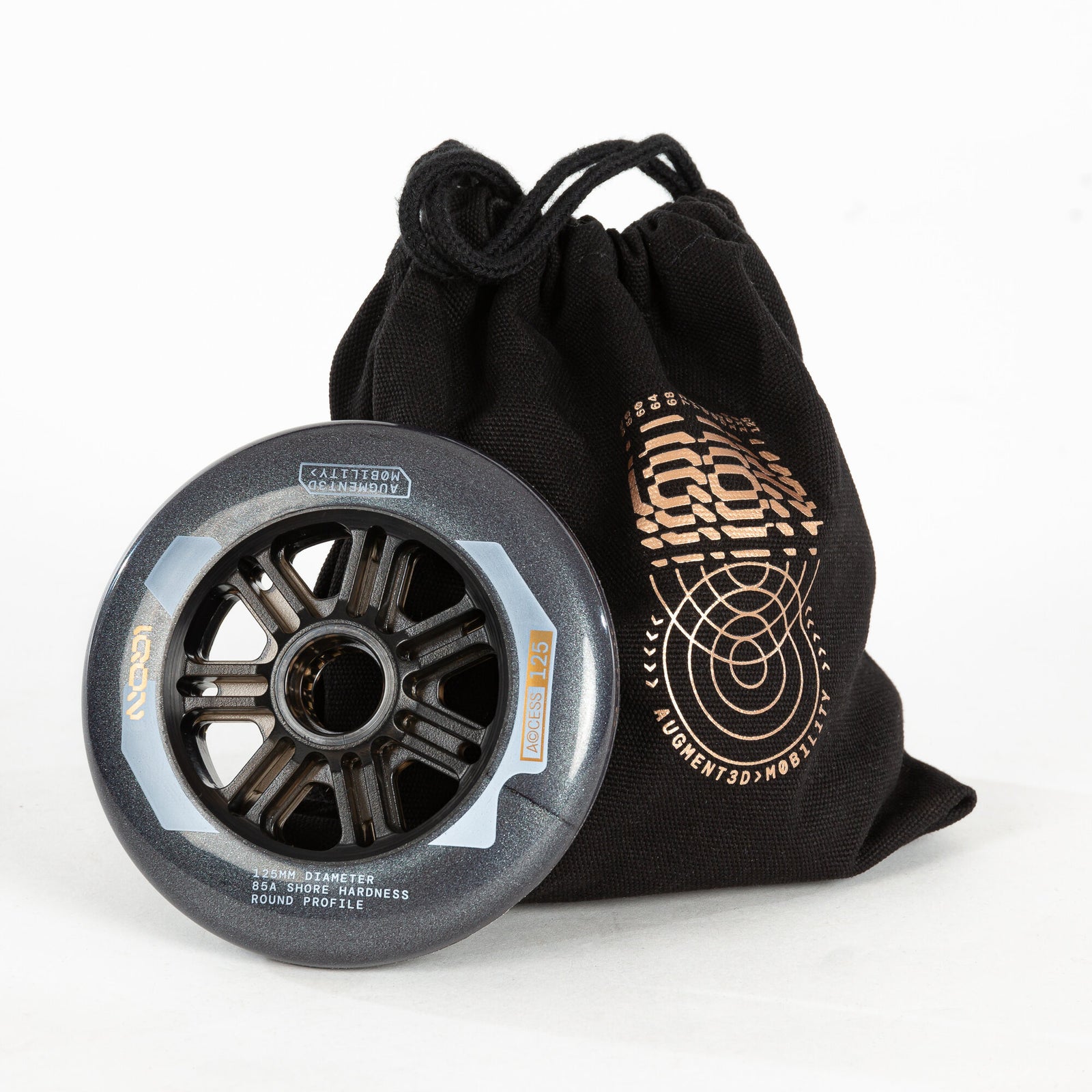 Access 125 Dark Grey 3-pack - IQON - Aggressive Inline Skate Wheels - Product Image 5