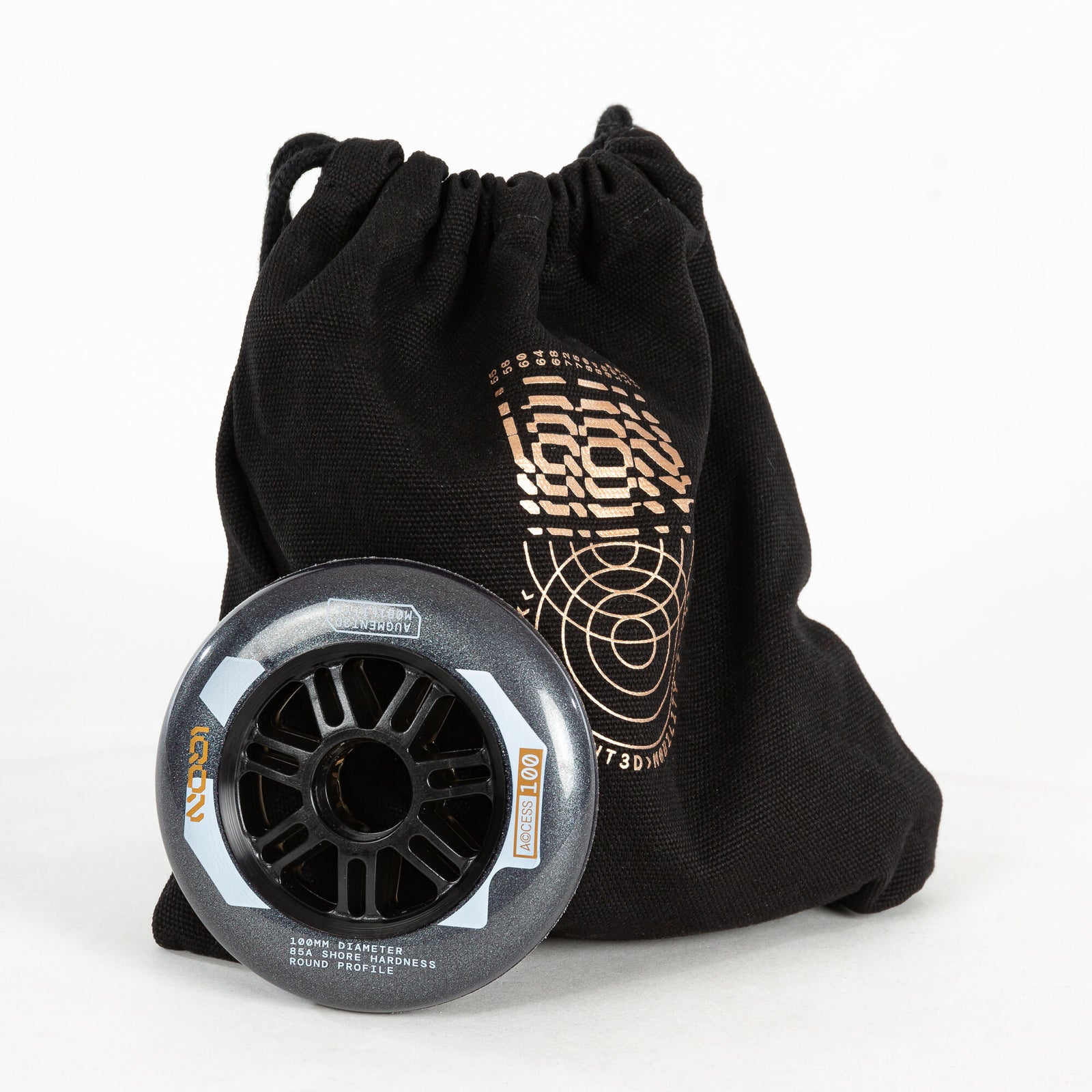 Access 100 Dark Grey 3-pack - IQON - Aggressive Inline Skate Wheels - Product Image 5