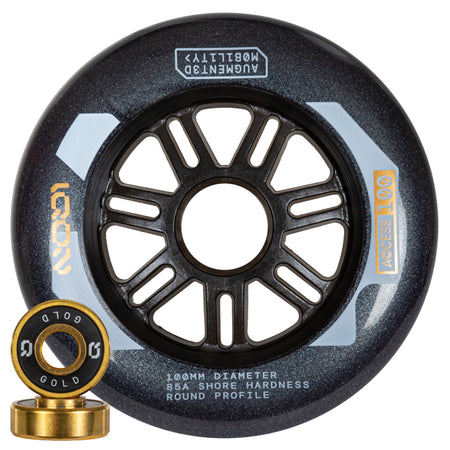 Access Combo 100 Dark Grey 3-pack - IQON - Aggressive Inline Skate Wheels - Product Image 1