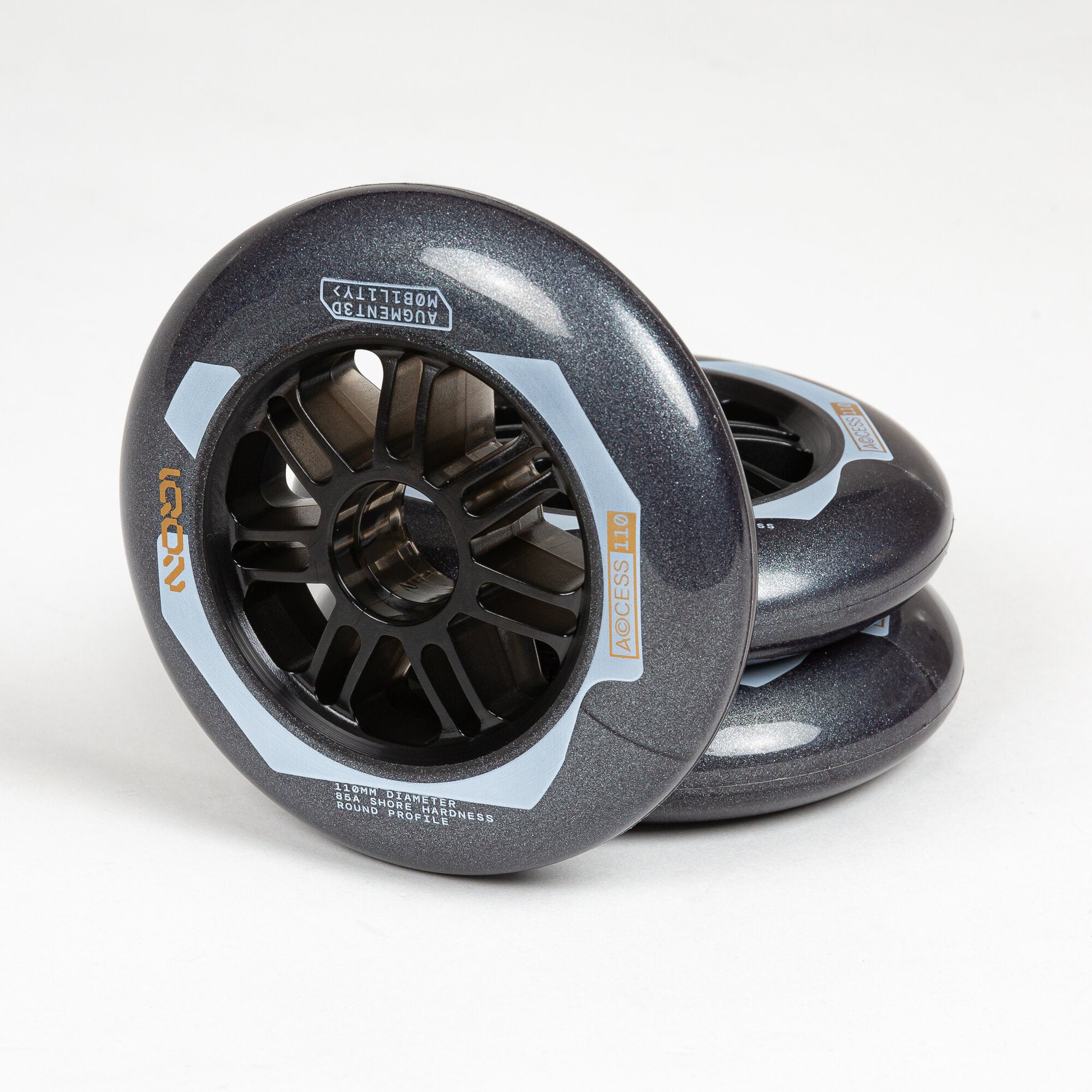 Access 110 Dark Grey 3-pack - IQON - Aggressive Inline Skate Wheels