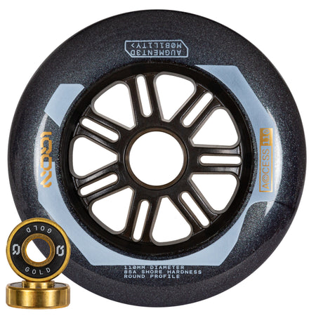 Access Combo 110 Dark Grey 3-pack - IQON - Aggressive Inline Skate Wheels - Product Image 1