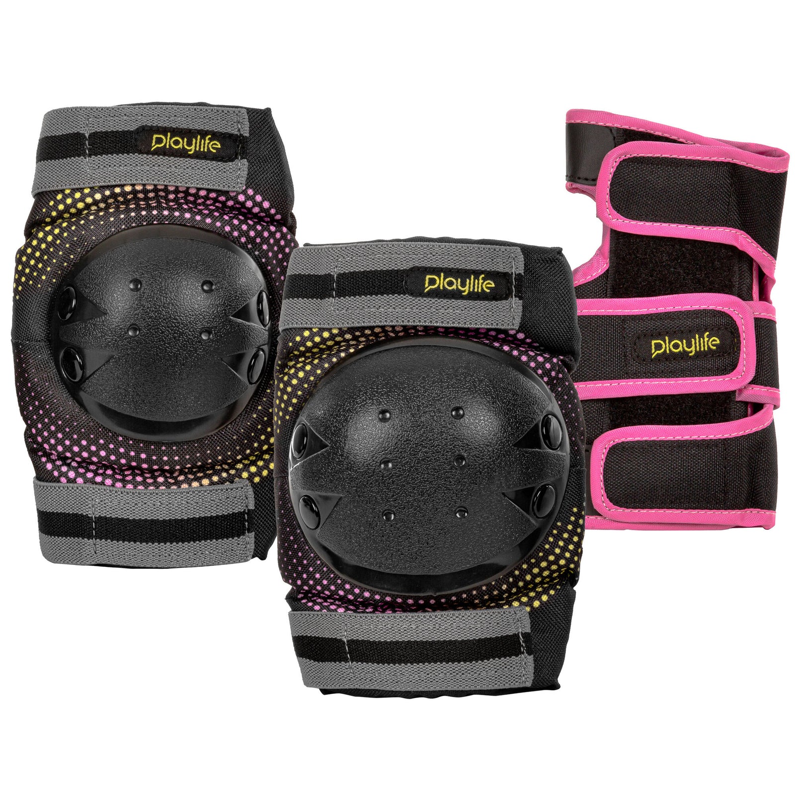 Joker Yellow Glow Kids Set - Playlife - Inline Skating Protection - Product Image 1