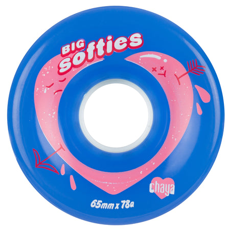 Big Softie`s Clear Blue - Chaya - Outdoor Roller Skate Wheels - Product Image 1