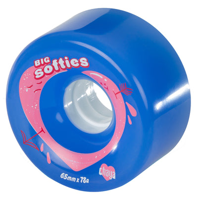 Big Softie`s Clear Blue - Chaya - Outdoor Roller Skate Wheels - Product Image 2