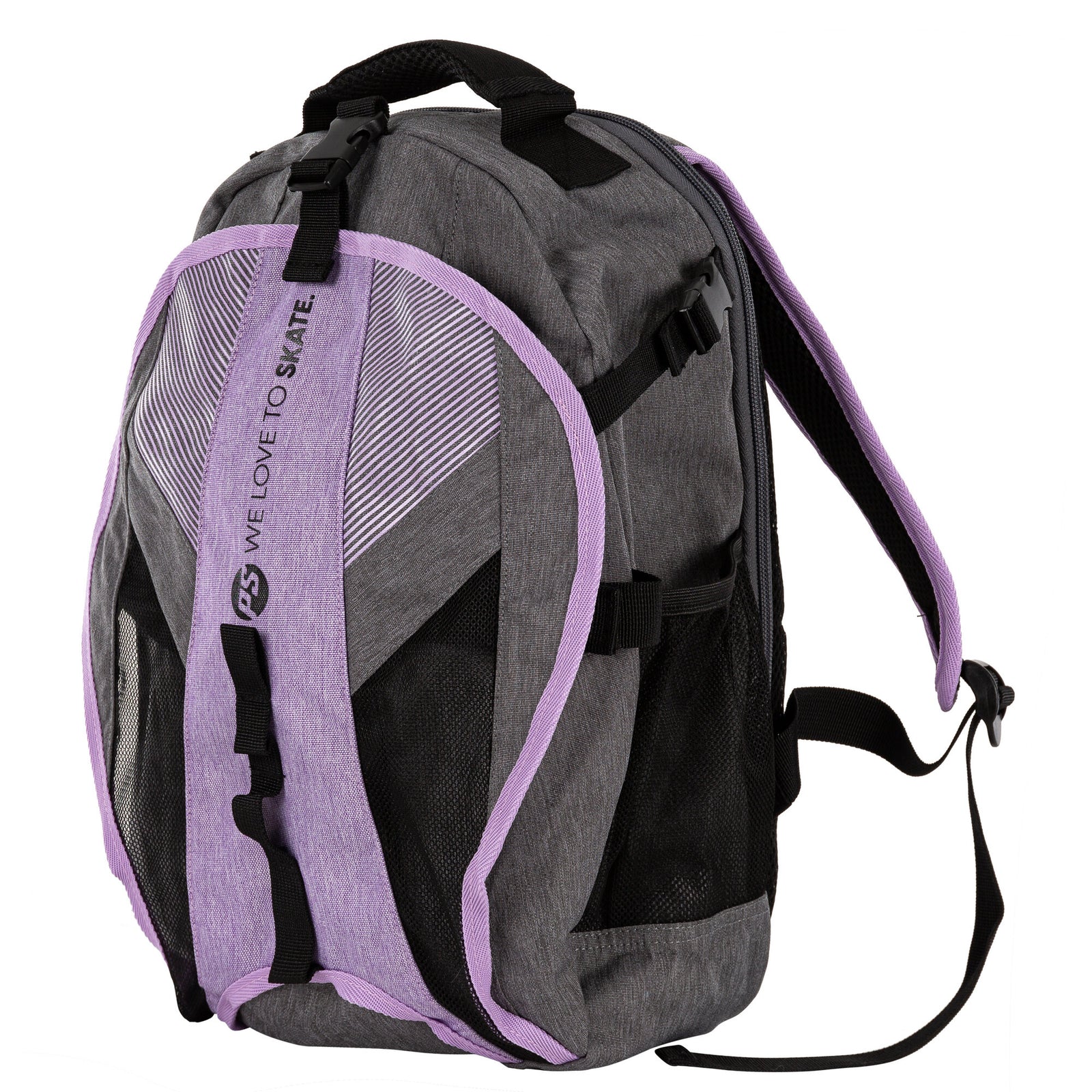 Fitness Backpack Dark Grey/Purple - Powerslide - Inline Skating Bags - Product Image 2